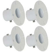 DURAFORCE 4 Pack Aluminum Slide Deck Flange w/ Flange Bolt For Inground Swimming Pools