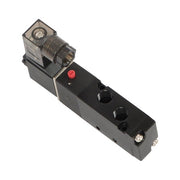 DURAFORCE 1/8'' 5 Port, 2 Position Pneumatic Solenoid Valve, 110V AC Coil, Air Return