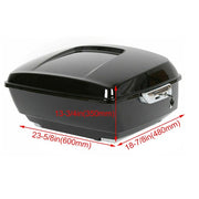 DURAFORCE King Luggage Trunk Backrest For Harley Davidson Street Road Glide 2014-26