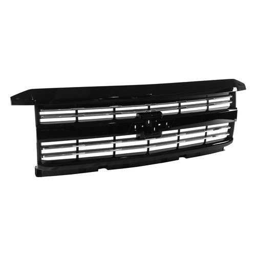 DURAFORCE Fits Silverado 2500 HD 3500 HD 2015-2019 Front Upper Grille Hood Black Painted