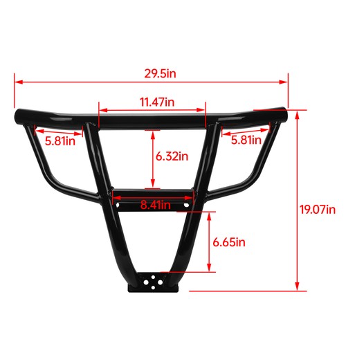 DURAFORCE For 2019-2023 Polaris RZR XP 4 1000 & Turbo Front Bumper Brush Guard Heavy-Duty