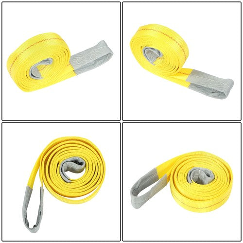 DURAFORCE 4Pack 10ft × 2in Lift Sling Straps Heavy Duty Lifting Slings Web Sling 14000lbs