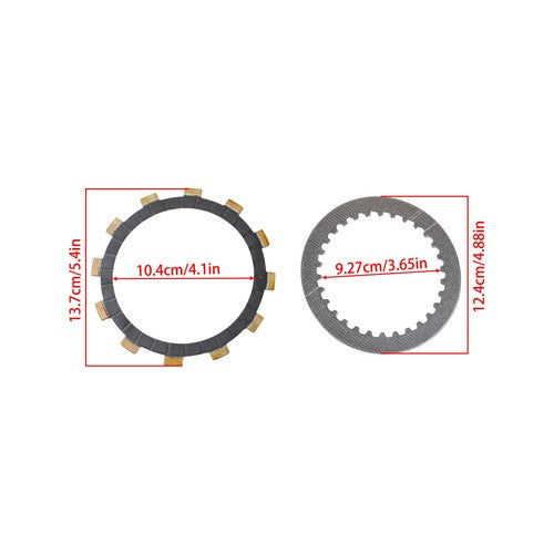DURAFORCE For Yamaha WR250F YZ250F Clutch Friction w/ Steel Plates Spring Gasket Kit 01-13