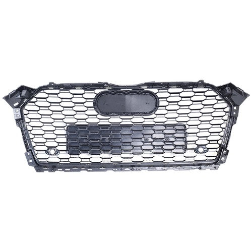 DURAFORCE Gloss Black Front Bumper Grille Honeycomb Grill for Audi A5 B9 S5 F5 2017-2019