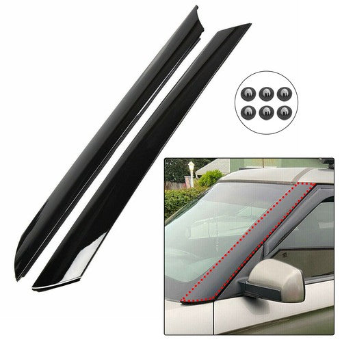 DURAFORCE Windshield Pillar Trim Exterior Molding Garnish Right Left for Kia Soul 2010-2013