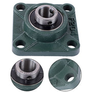DURAFORCE 10 Pcs UCP204-12 Pillow Block Flange Bearing 3/4" Bore 4 Bolt Solid Base