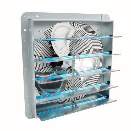 DURAFORCE Aluminum High Speed 10"12"14"16"20" Shutter Exhaust Fan Wall Mounted Garage Shop