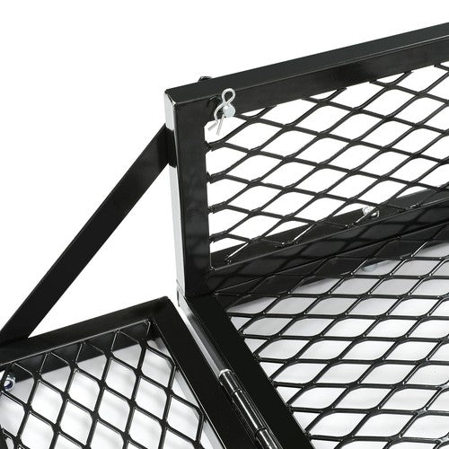 DURAFORCE Rear Drop Mesh Basket Rack Steel Cargo Luggage Carrier For Universal 500LBS