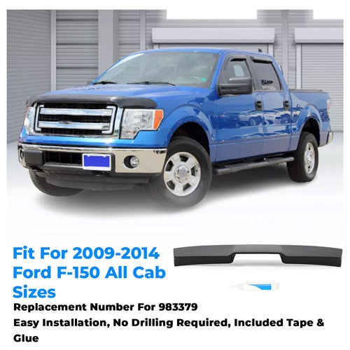 Matte Black Truck Cab Spoiler for 09-2014 Ford F-150 All Cab Size 983379
