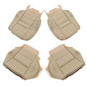 DURAFORCE New Driver Passenger Side Leather Seat Cover 4Pcs Tan For Honda Accord 2008-2012