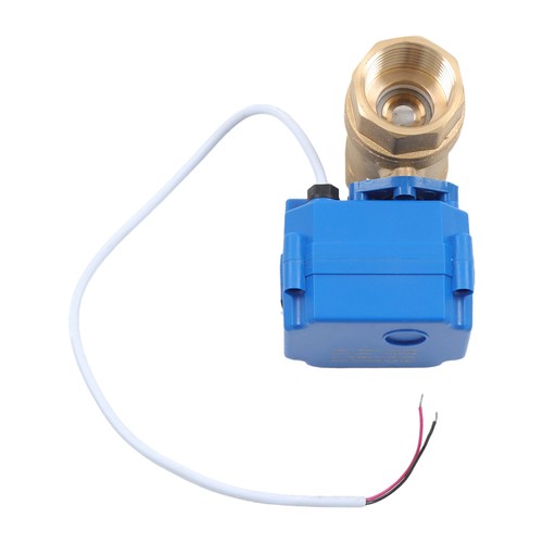 DURAFORCE Solid Motorized Ball Valve 1in Standard Port Brass 9-24V NC Auto Return