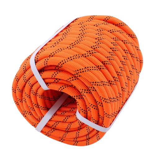 DURAFORCE 5174 Pounds Orange Black1/2 in X120' 48 Stranded Braided Rope Breaking Strength