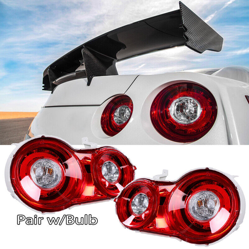 DURAFORCE Fits 2009-2022 Nissan GTR R35 Red LED OE Style Tail Lights Upgrade Brake Lamps