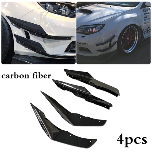 DURAFORCE Front Canard Spoiler Air Scoop for 2007-2014 for Subaru Impreza STi GVB GVF