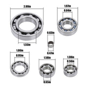 DURAFORCE 822236 HR00055/HR00057/K078 For Honda TRX 350 full bearing+full oil seal 18PCS