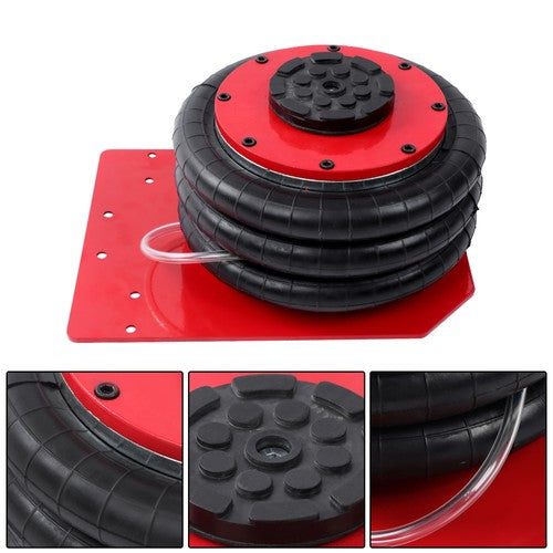 DURAFORCE For Car SUV Lifting RED Triple Bag Air Jack 3 Ton/6600 lb Pneumatic Jack