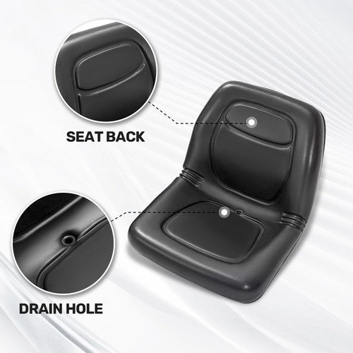 1 Seat Black for John Deere Gator Toro Lawn Mowers Bobcat Utility Vehicles