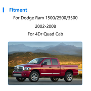 DURAFORCE For 02-08 Dodge Ram Pickup Quad Cab OE Style Rocker Panels & Cab Corners 4PCS