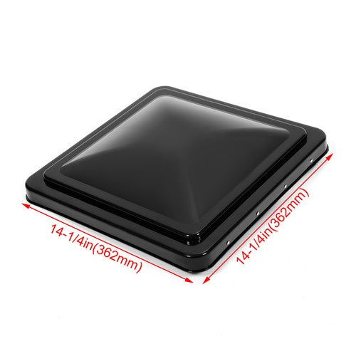 14x14 RV Replacement Roof Vent Cover for Camper Trailer Black