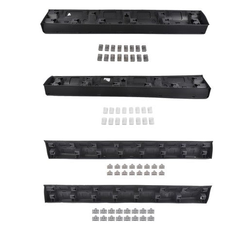 DURAFORCE 4Pcs Front Rear Lower LH & RH Door Trim Molding Black for Cadillac XT5 2017-2025