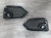 DURAFORCE Fit 2017-2021 Honda Civic Type R Black Open Mesh Fog Light Lamp Covers
