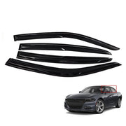 DURAFORCE For 2011-2020 Dodge Charger Smoke Window Visor Sun Rain Wind Guard Vent Shade