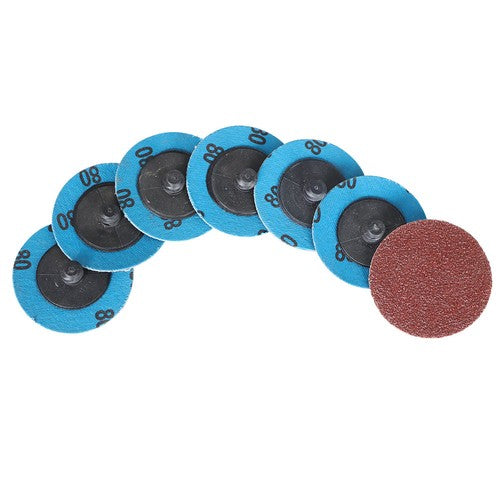 DURAFORCE 71PCS 2" Roll Lock Sanding Discs Set W/ 1/4 Holder Die Grinder Quick Change Disc