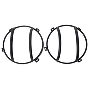 DURAFORCE Black Headlight Headlamp Guard Round Cover Kit for 2007-2018 for Jeep Wrangler JK