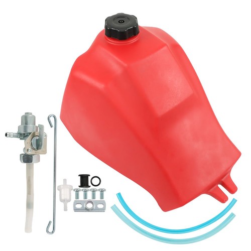DURAFORCE For Honda ATC185 980 ATC185S ATC200 ATC200M Red Fuel Tank w/Cap and Fuel Petcock