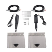 DURAFORCE 15001-101 9"x12" Standard Boat Trim Tab Kit 12V No Switch For 16-25 Foot Vessels