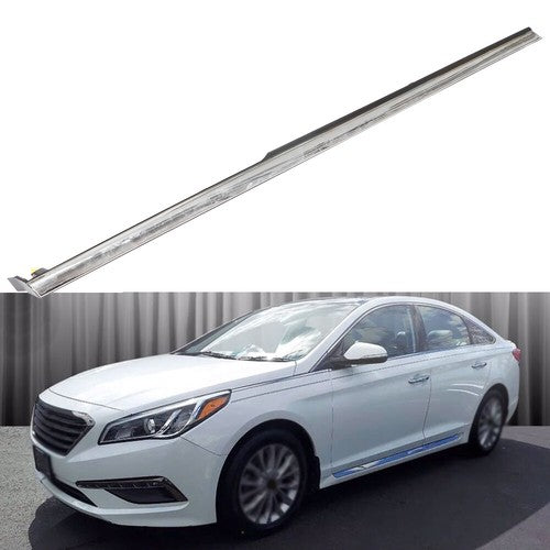 DURAFORCE Front/RH Side Molding Body Trim Fender Chrome For Hyundai Sonata 15 16-17 Sedan