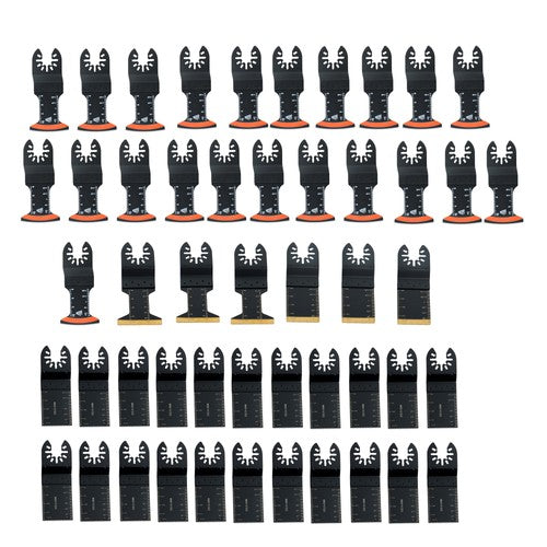 DURAFORCE Tool Blades Curved Edge Oscillating Saw Blades 50PCS Titanium Oscillating