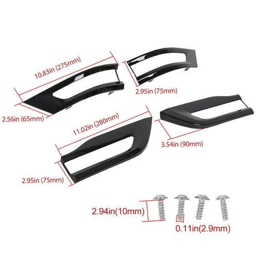 Gloss Black Tail Light Lamp Cover Trim Bezel for 2014-2021 Jeep Grand Cherokee