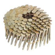 DURAFORCE 7200Pcs 1-3/4" × 0.12" 15 Degree Coil Roofing Nail 3/8" Head Diameter Galvanized