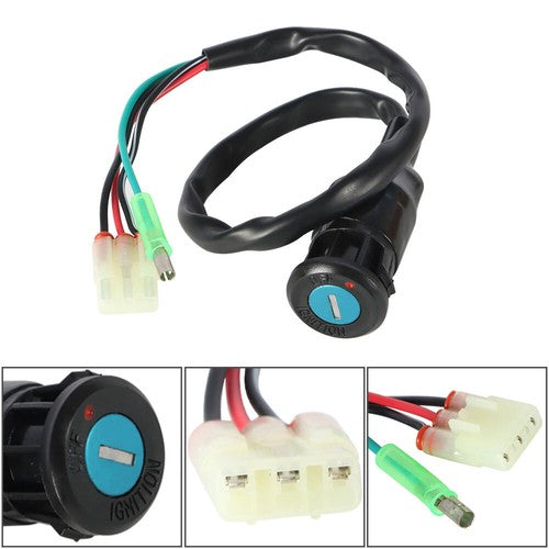 DURAFORCE Ignition Key Switch Fits For Honda Recon 250 TRX250TM TRX250TE 2002-2019 USA NEW