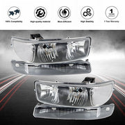 DURAFORCE For GMC Sierra 1500 99-07 & Yukon 00-06 L+R Headlight Replacement Halogen Black