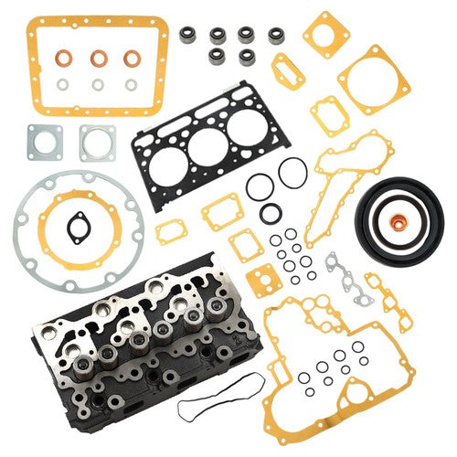 DURAFORCE For Kubota D1703 Engine Bobcat 238 325 328 Excavator Cylinder Head + Full Gasket