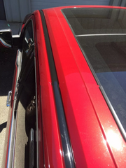 DURAFORCE Black Roof Top Drip Trim Molding for 2005-2015 Toyota Tacoma Double Cab 2PCS