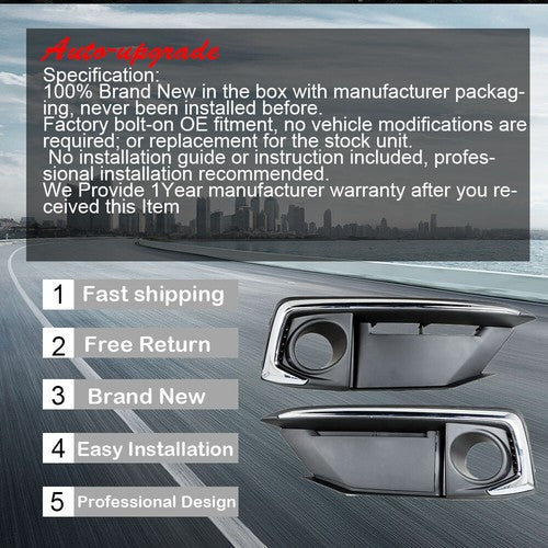 DURAFORCE For 2019 2020 Honda Civic Coupe/Sedan Fog Light Assembly w/Halogen Bulbs