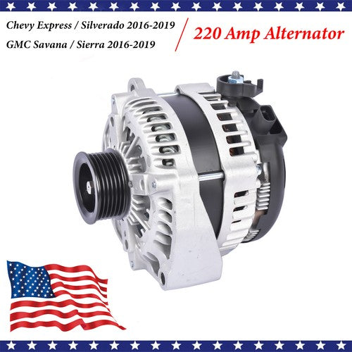 DURAFORCE Alternator 220A for GMC Sierra Chevy Silverado 2500 HD 2015-2019 Suburban 3500HD