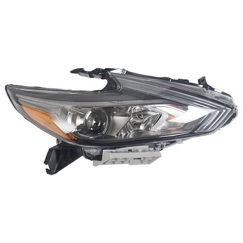 DURAFORCE Halogen Headlight For Nissan Altima 2016-2018 Passenger Side Right Housing Black