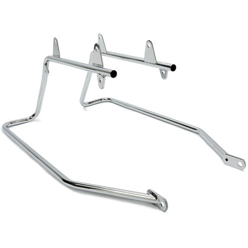 DURAFORCE Saddle bag Saddlebag Conversion Brackets Mounts for Harley Softail 84-17 Chrome