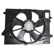 DURAFORCE Fit For 2015-2017 Sonata 2.4L Plastic Radiator AC Condenser Cooling Fan Assembly