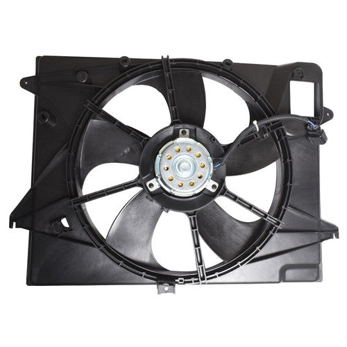 DURAFORCE Fit For 2015-2017 Sonata 2.4L Plastic Radiator AC Condenser Cooling Fan Assembly