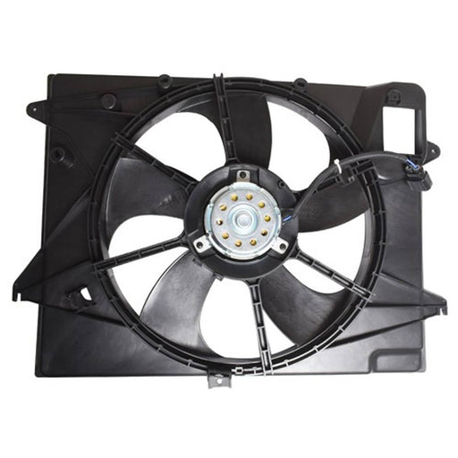 DURAFORCE Fit For 2015-2017 Sonata 2.4L Plastic Radiator AC Condenser Cooling Fan Assembly