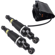DURAFORCE 2Pcs Air Shock Absorber + 1Pc Compressor Pump Rear For Infiniti QX56 2007-2010
