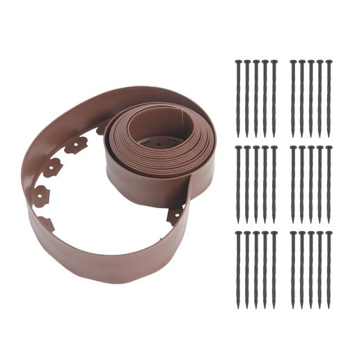 DURAFORCE 33 FT No-Dig Garden Edge Lawn Border L-shaped Landscape Edging Border Kit New