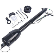 DURAFORCE 32" Automatic Column Shift Tilt Steering Column No Key & Wheel Adapter Black