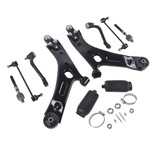 DURAFORCE 10Pcs Control Arm Kit Fit for 2010-2013 Hyundai Tucson 2011-2013 Kia Sportage