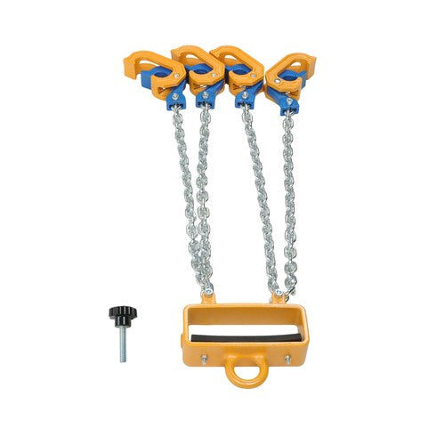 DURAFORCE Chain Drum Lifter 4400 lbs Loading Capacity for 55 Gallon Drums Forklift Hoist